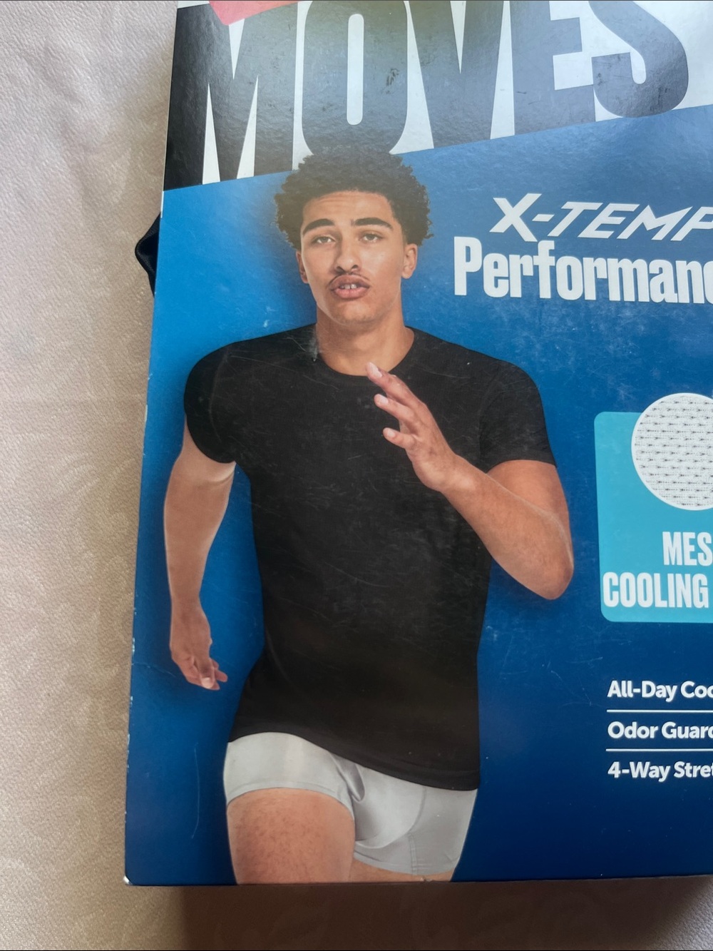 2/$25 NWT Hanes Men's Performance Crew Neck T-Shirts Black & Gray 3 Pack Size S - Picture 5 of 11